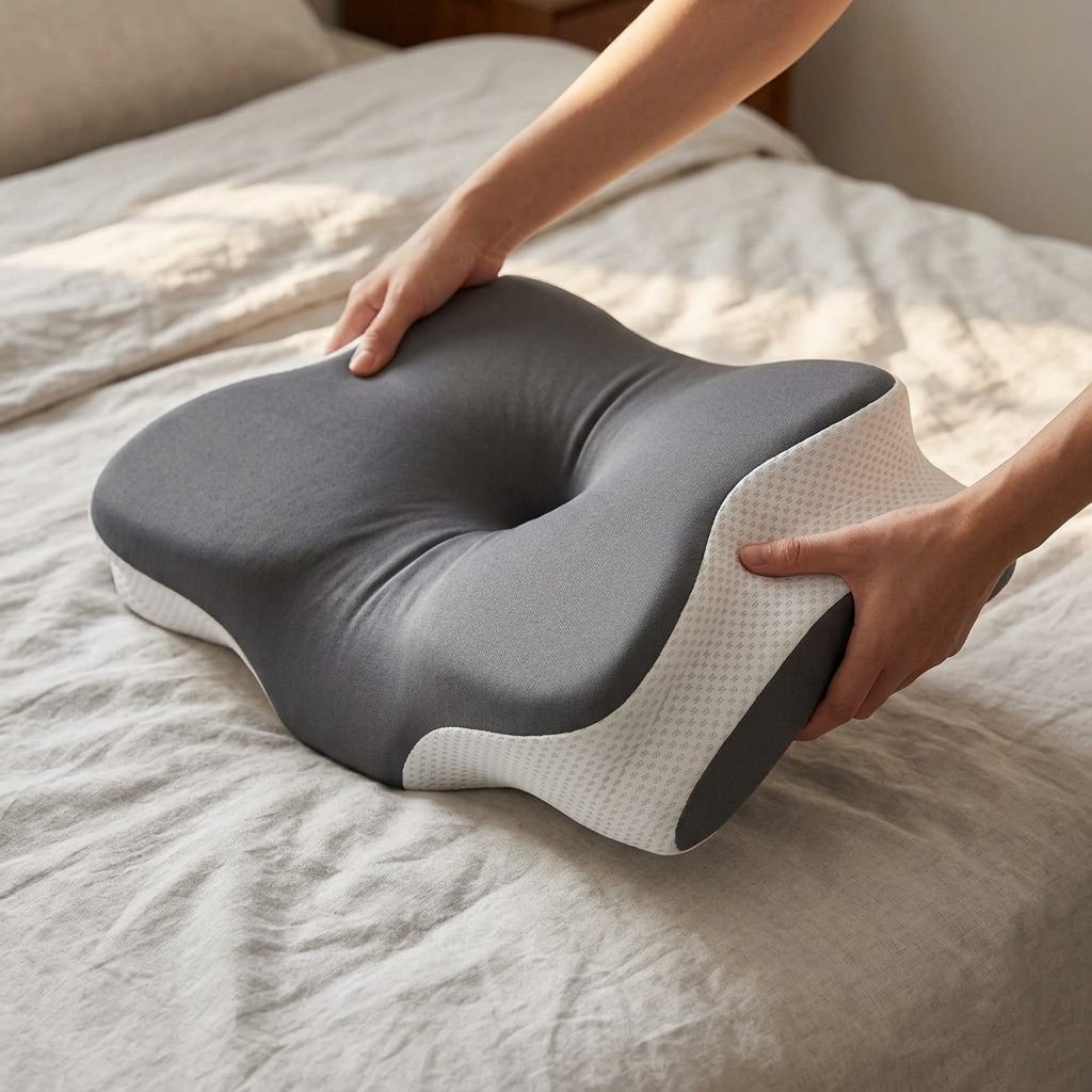 Almohada cervical 2 en 1 Zaveroni con forma de mariposa